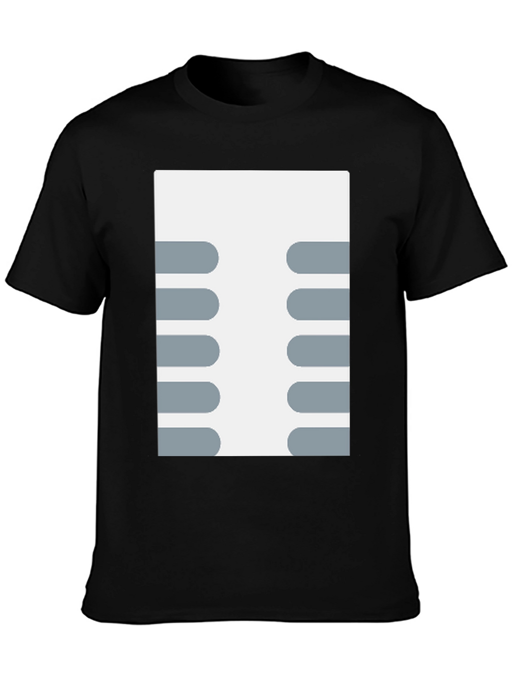 Retro Circuit Board Design T-Shirt - Black