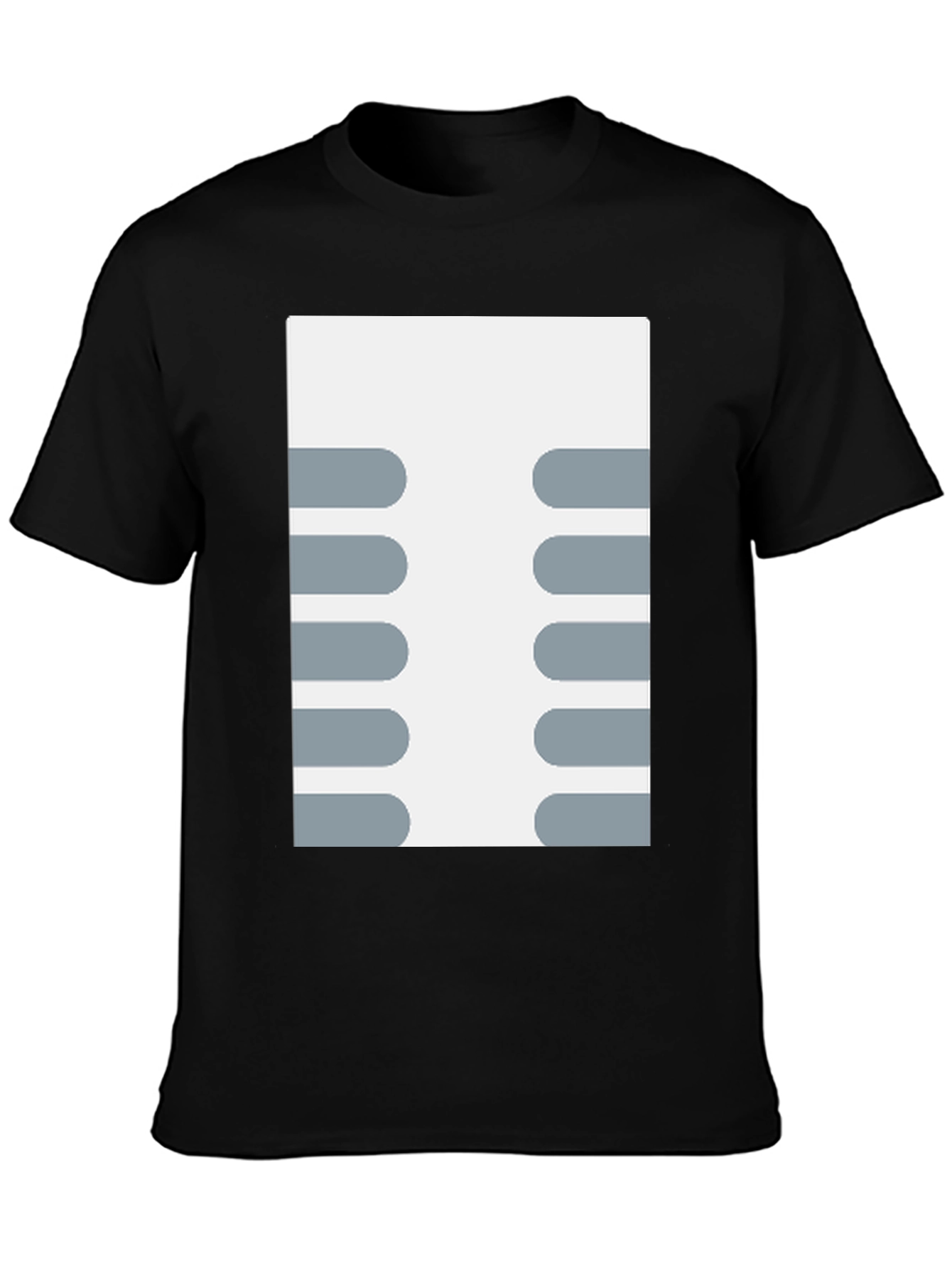 Retro Circuit Board Design T-Shirt - Black