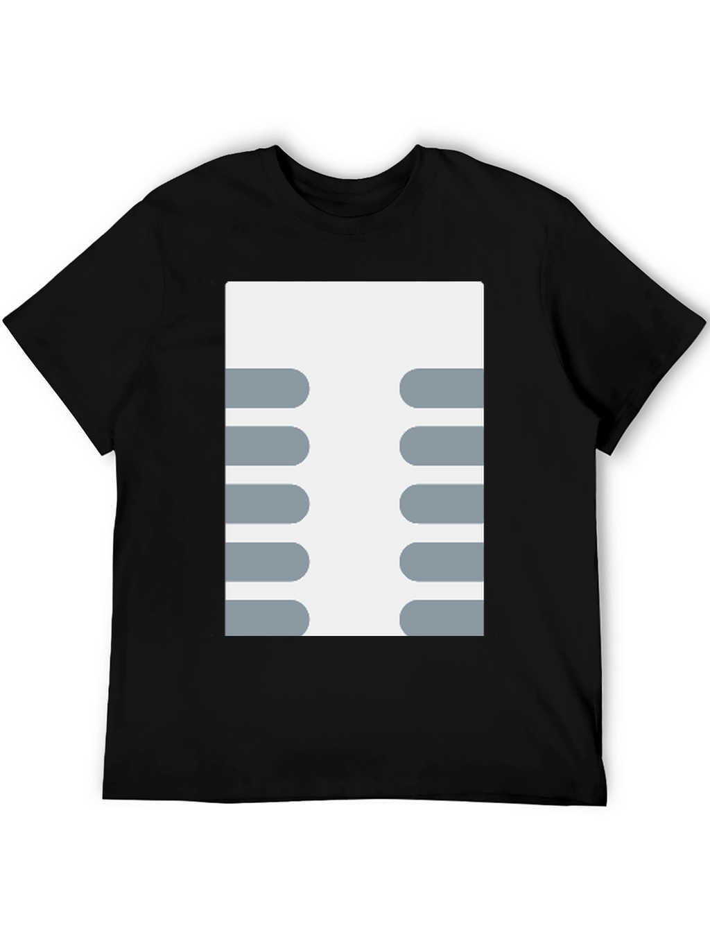 Retro Circuit Board Design T-Shirt - Black