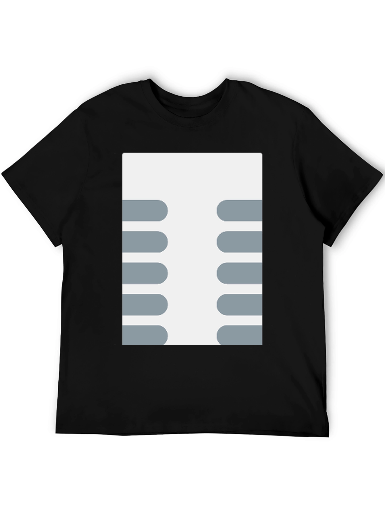 Retro Circuit Board Design T-Shirt - Black