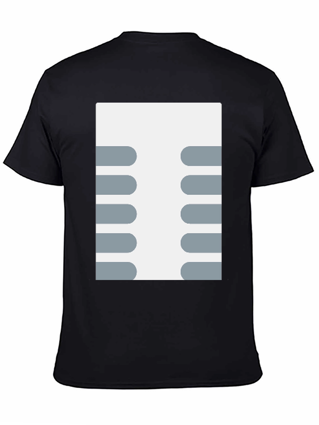 Retro Circuit Board Design T-Shirt - Black