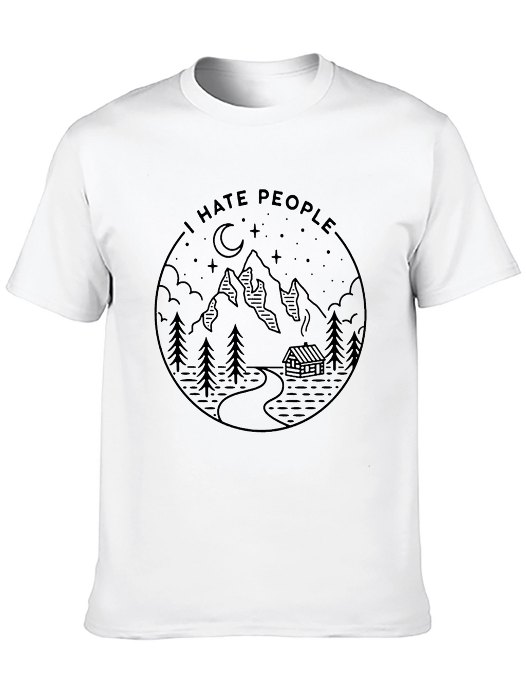 I Hate People Mountain Graphic Tee