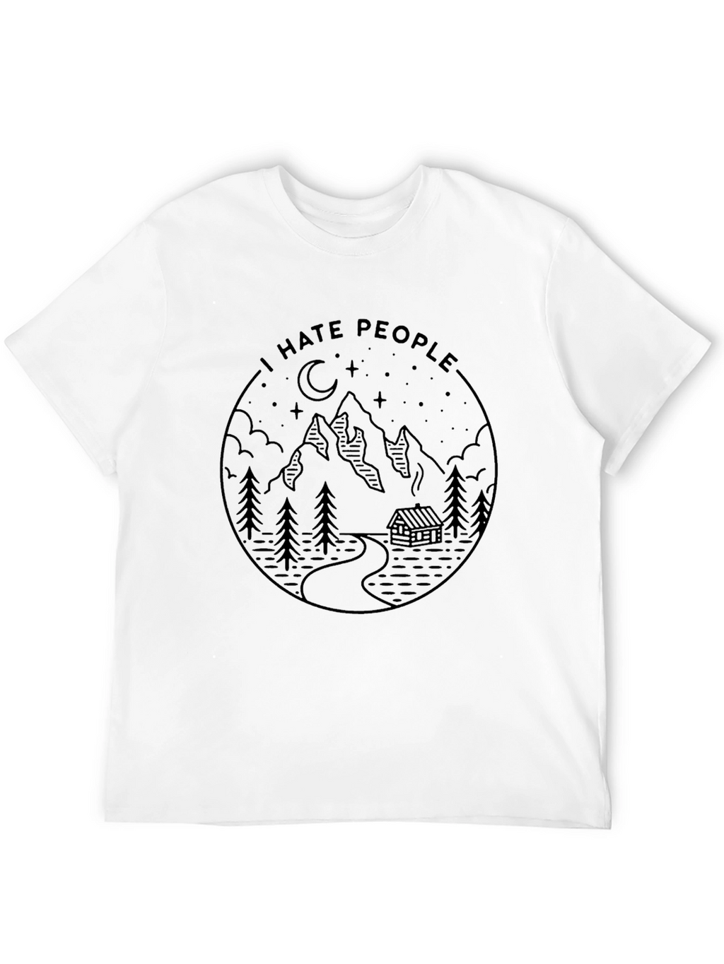 I Hate People Mountain Graphic Tee