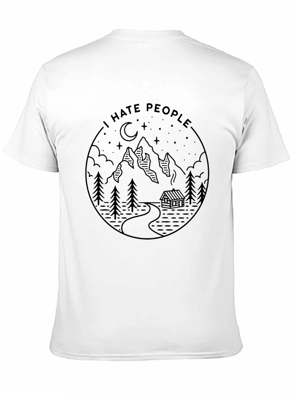I Hate People Mountain Graphic Tee