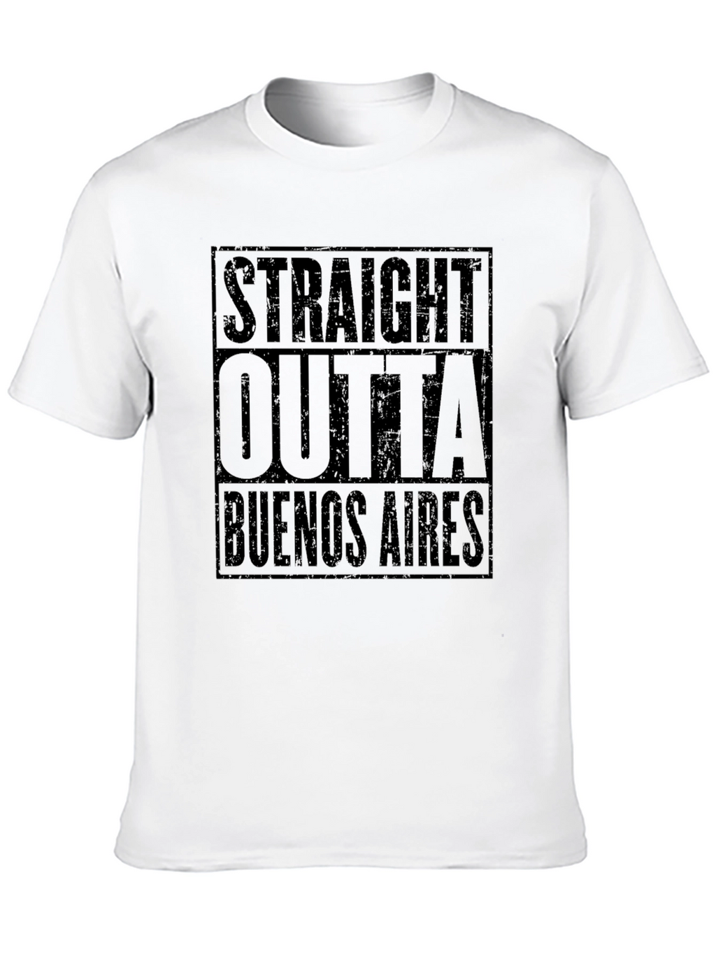 Straight Outta Buenos Aires Black T-Shirt