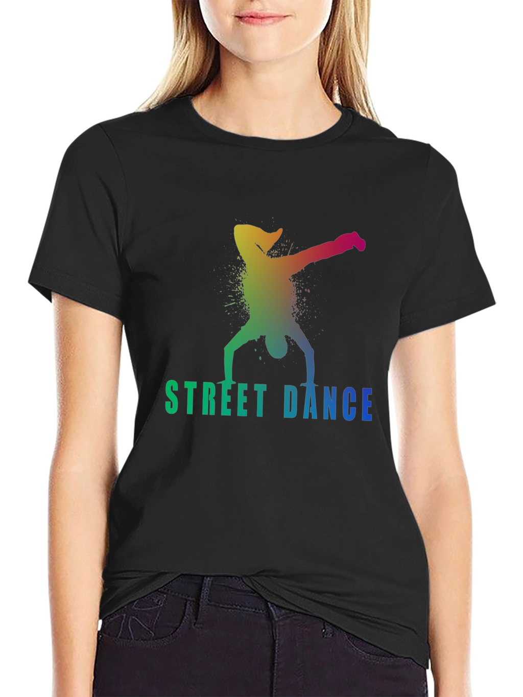 Street Dance Graphic Black T-Shirt - Urban Style