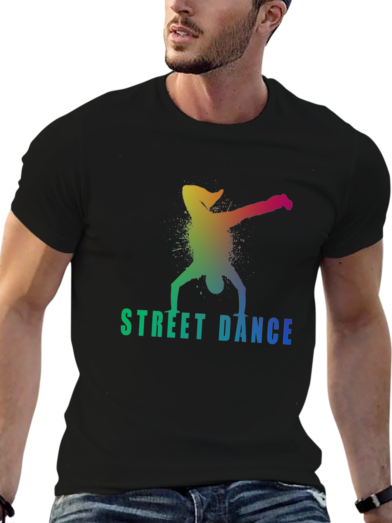 Street Dance Graphic Black T-Shirt - Urban Style