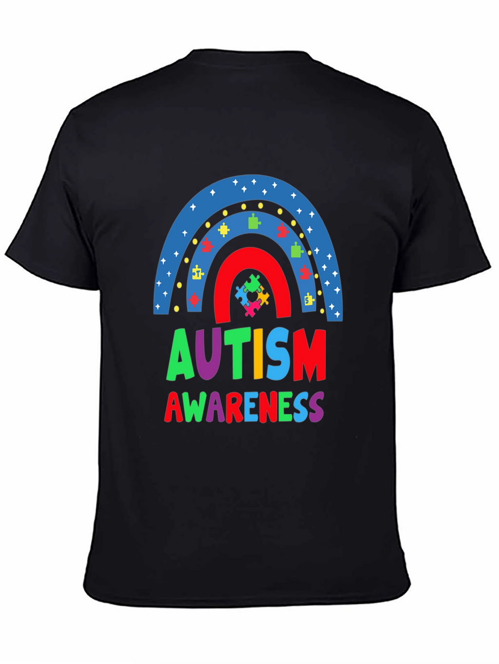 Autism Awareness Rainbow Puzzle T-Shirt