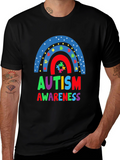 Autism Awareness Rainbow Puzzle T-Shirt