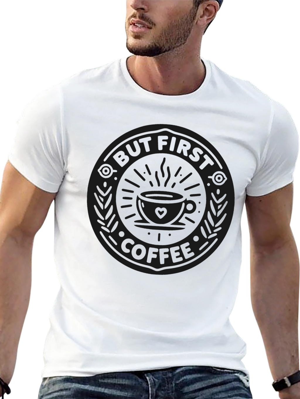 But First Coffee T-Shirt - Black Graphic Tee