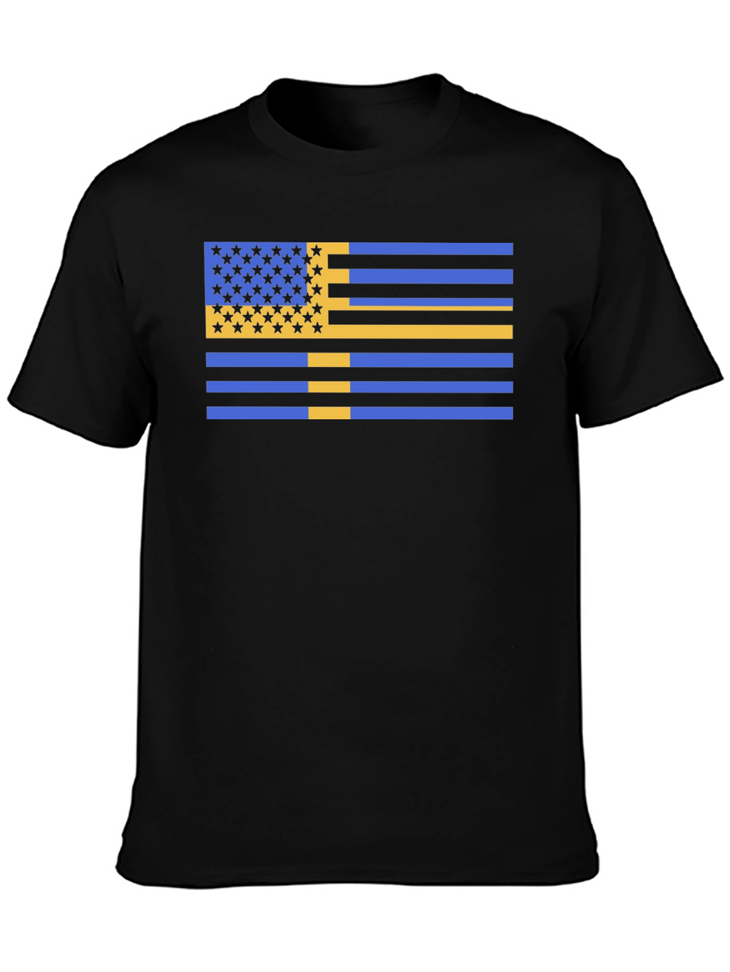 Unique USA/Sweden Flag Graphic Tee