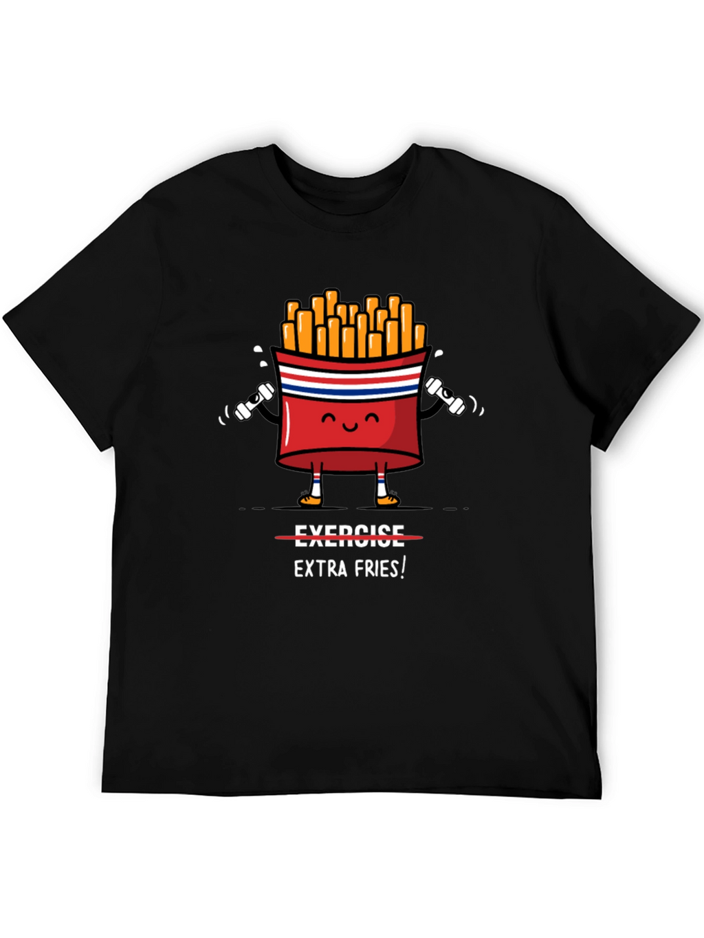 Funny Gym Extra Fries T-Shirt