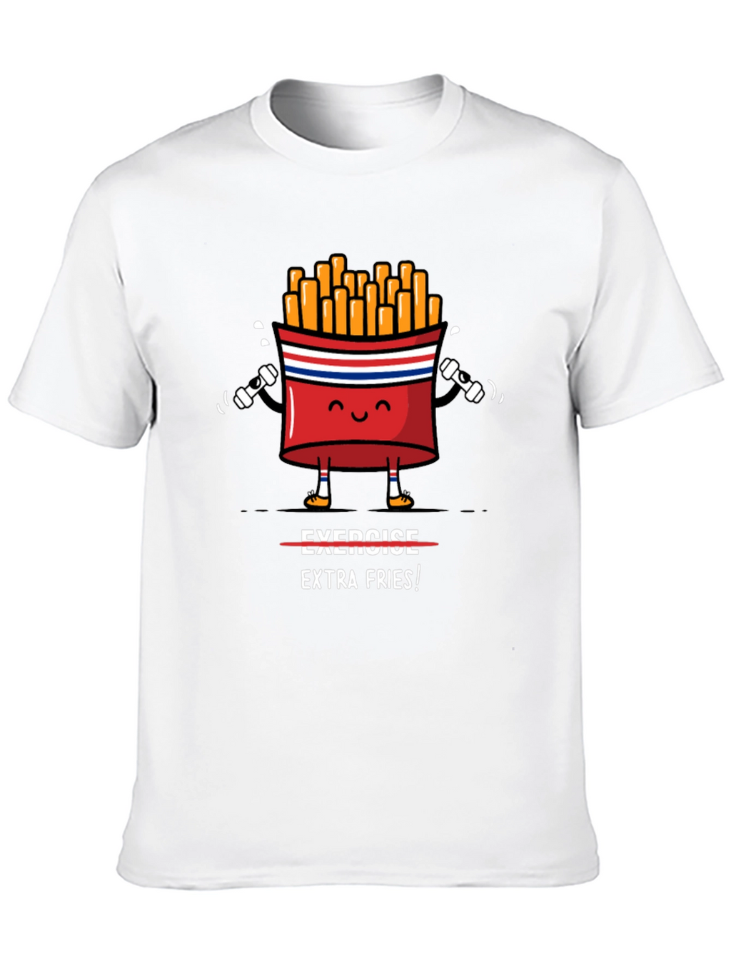 Funny Gym Extra Fries T-Shirt