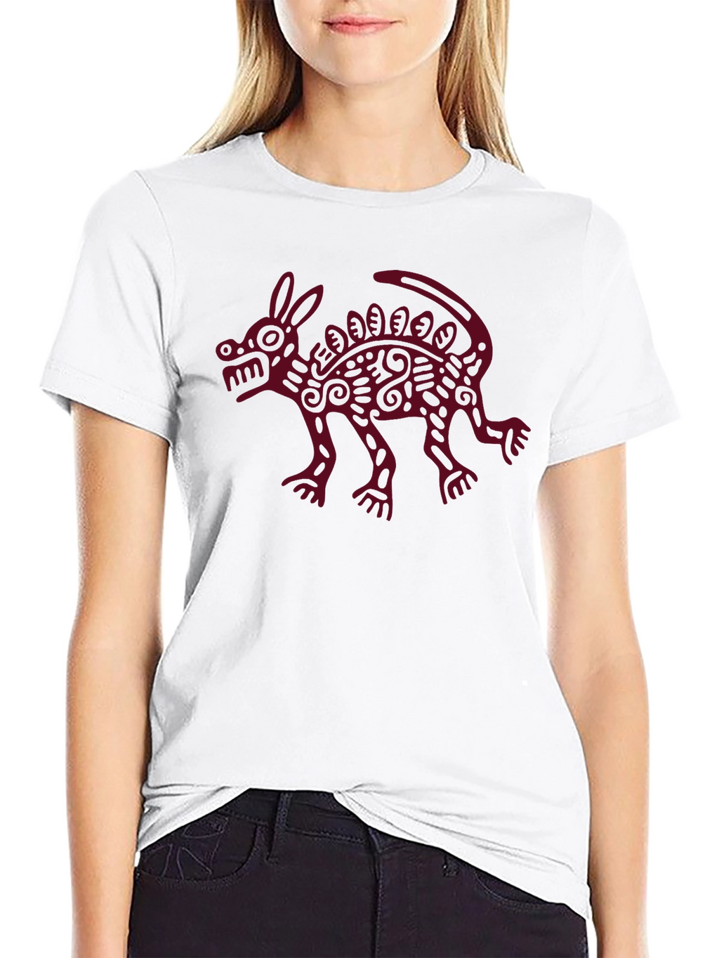 Aztec Xolo Dog Graphic Tee - Black Cotton Shirt
