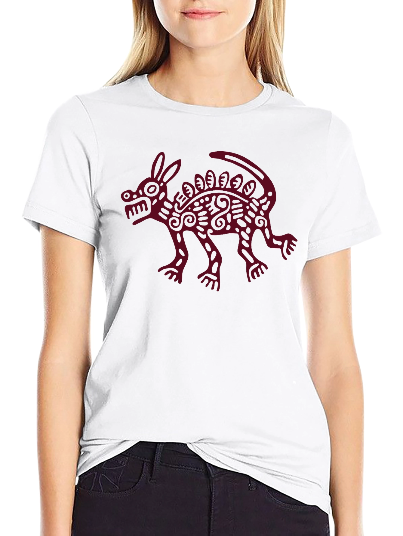 Aztec Xolo Dog Graphic Tee - Black Cotton Shirt