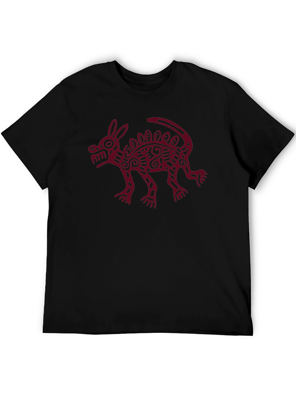 Aztec Xolo Dog Graphic Tee - Black Cotton Shirt