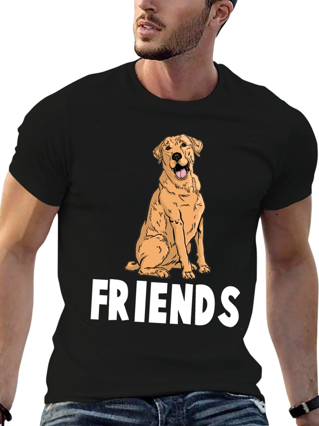Dog Lover T-Shirt: Labrador Friends Graphic Tee