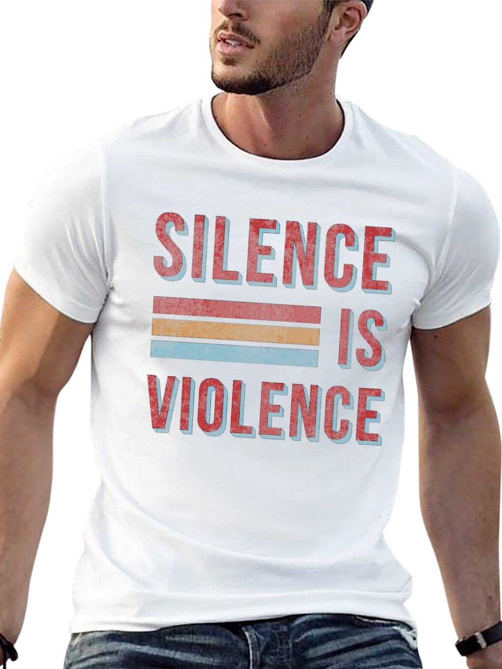 Silence is Violence Retro Graphic Tee