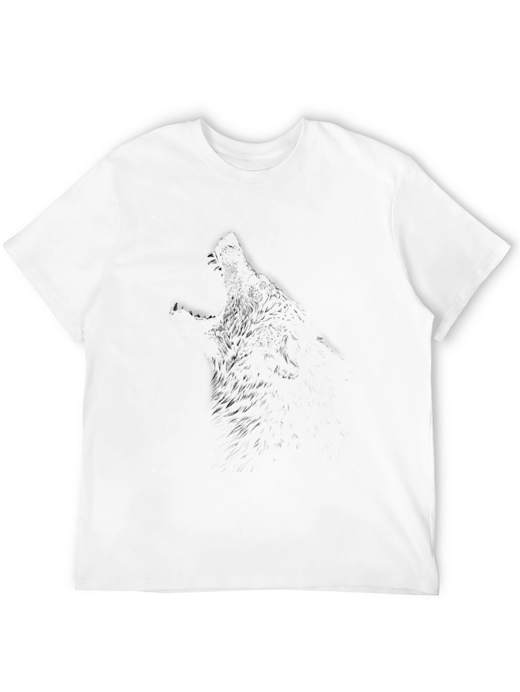 Black Wolf Graphic Tee - Mens Short Sleeve