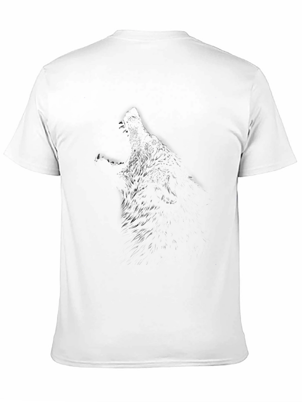 Black Wolf Graphic Tee - Mens Short Sleeve
