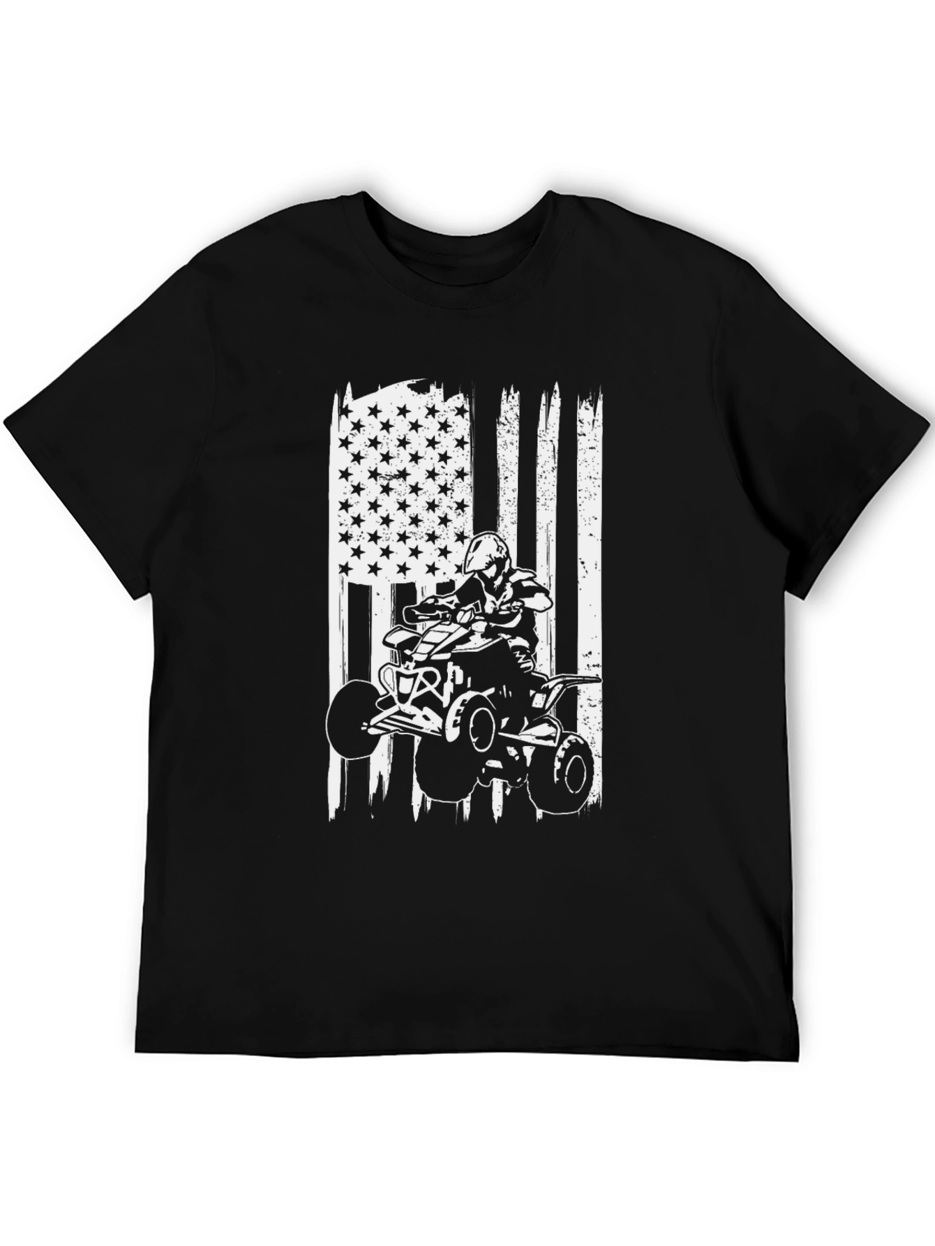 ATV Rider American Flag Graphic Tee