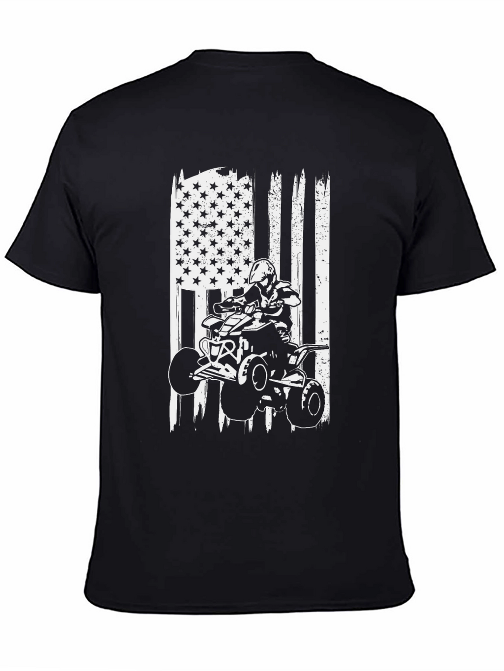 ATV Rider American Flag Graphic Tee