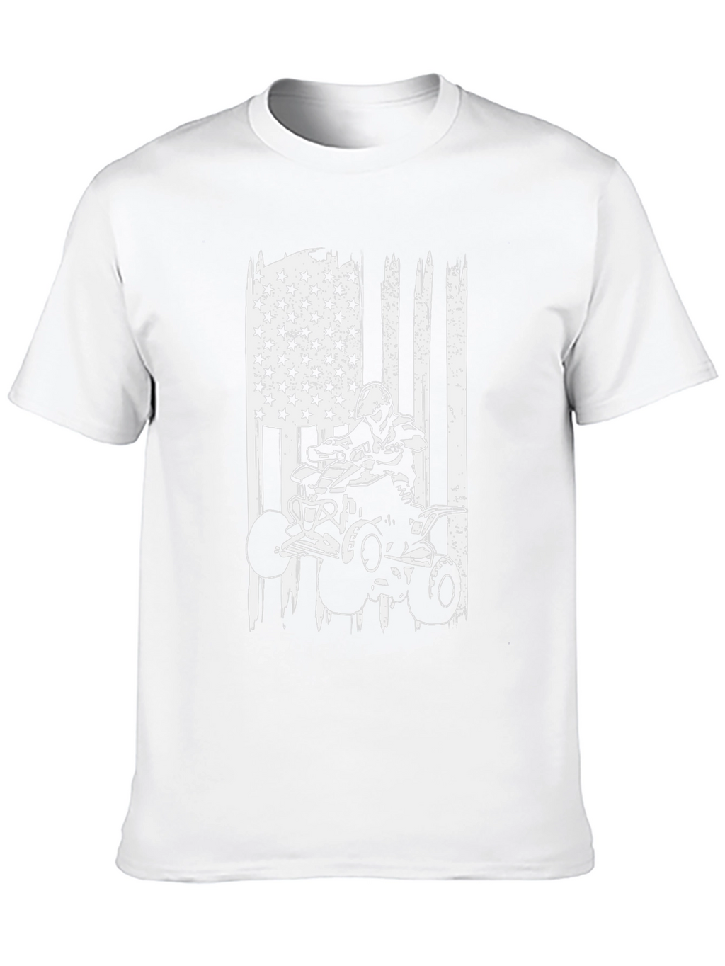 ATV Rider American Flag Graphic Tee