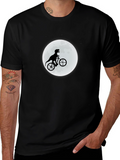 Dino Biker Graphic Tee - Black T-Shirt