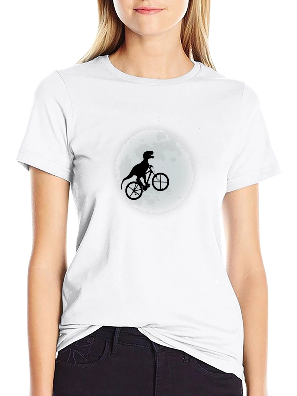 Dino Biker Graphic Tee - Black T-Shirt