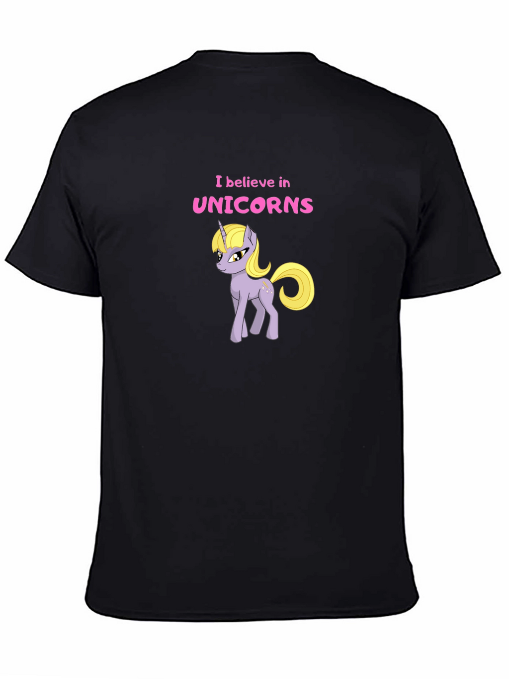 I Believe in Unicorns Black T-Shirt