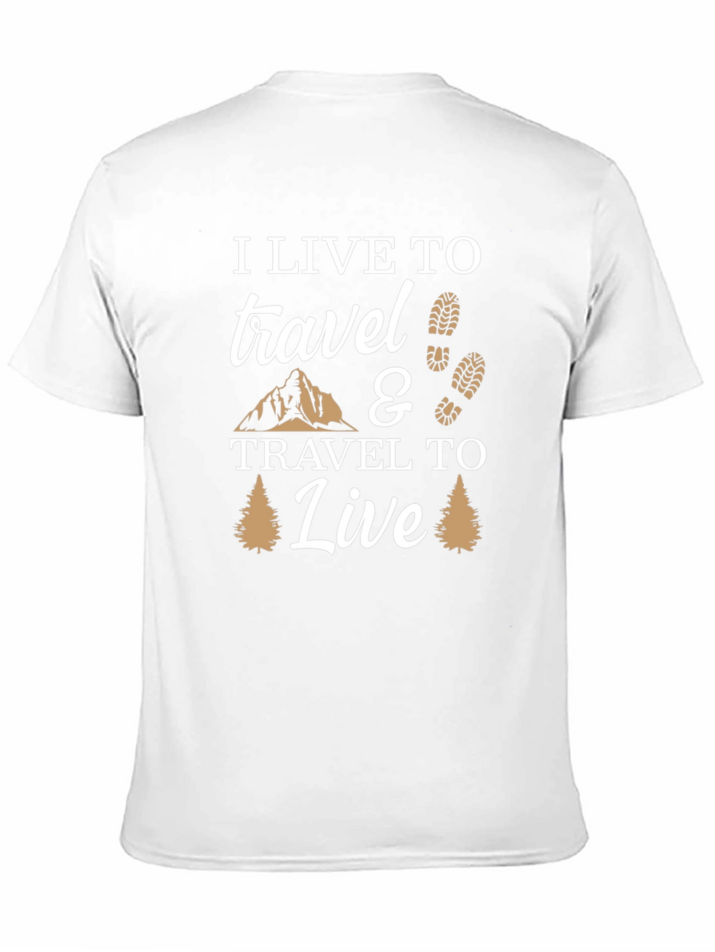 I Live to Travel Graphic T-Shirt - Adventure Ready!