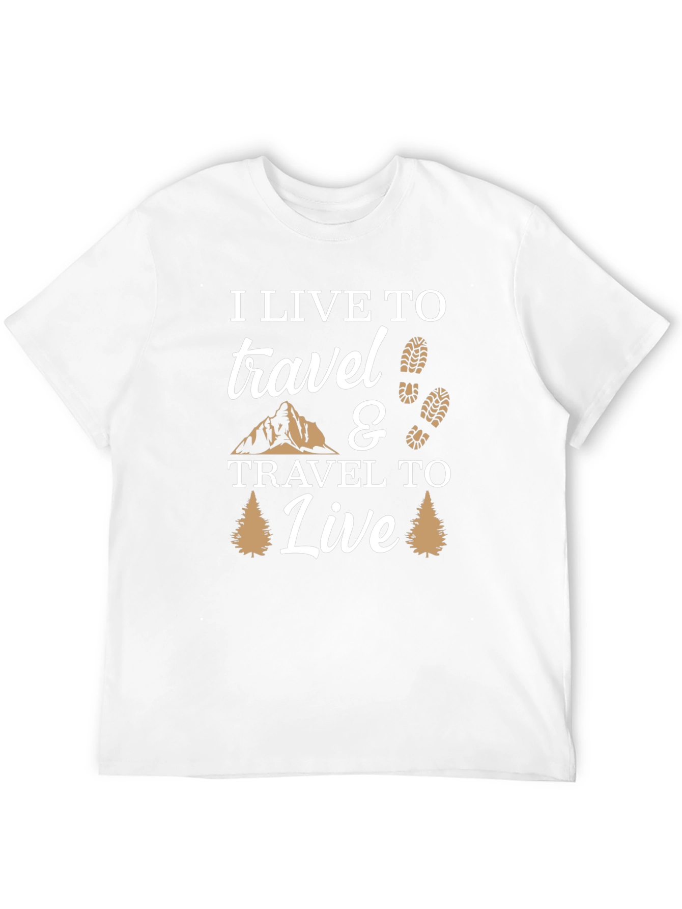 I Live to Travel Graphic T-Shirt - Adventure Ready!