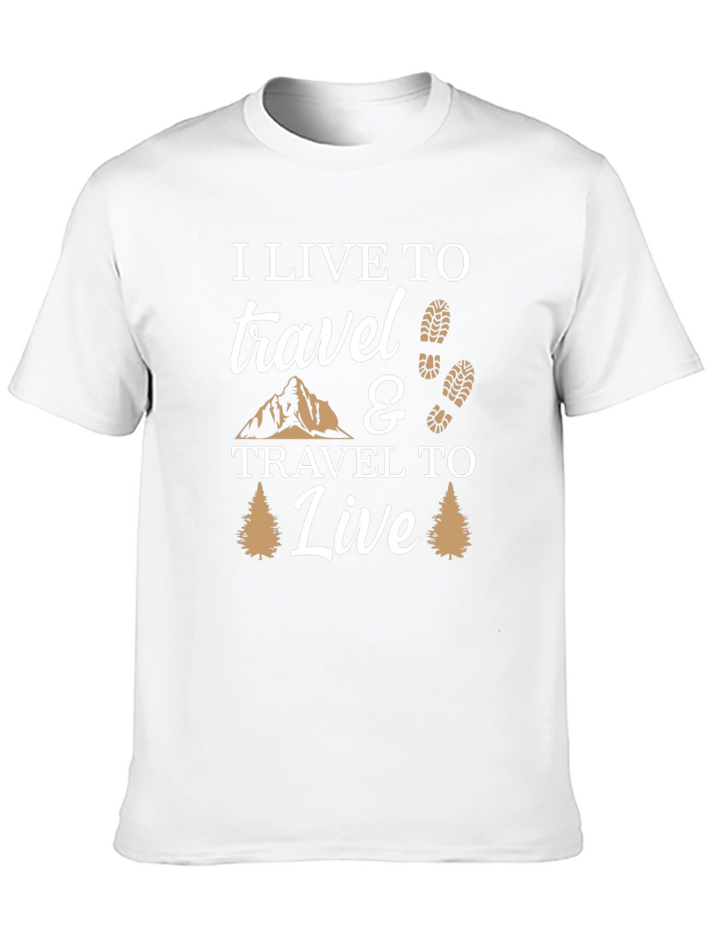 I Live to Travel Graphic T-Shirt - Adventure Ready!