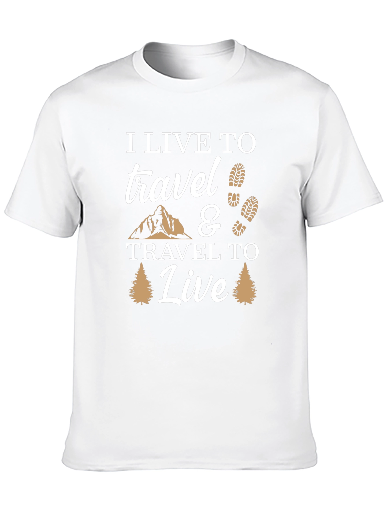 I Live to Travel Graphic T-Shirt - Adventure Ready!