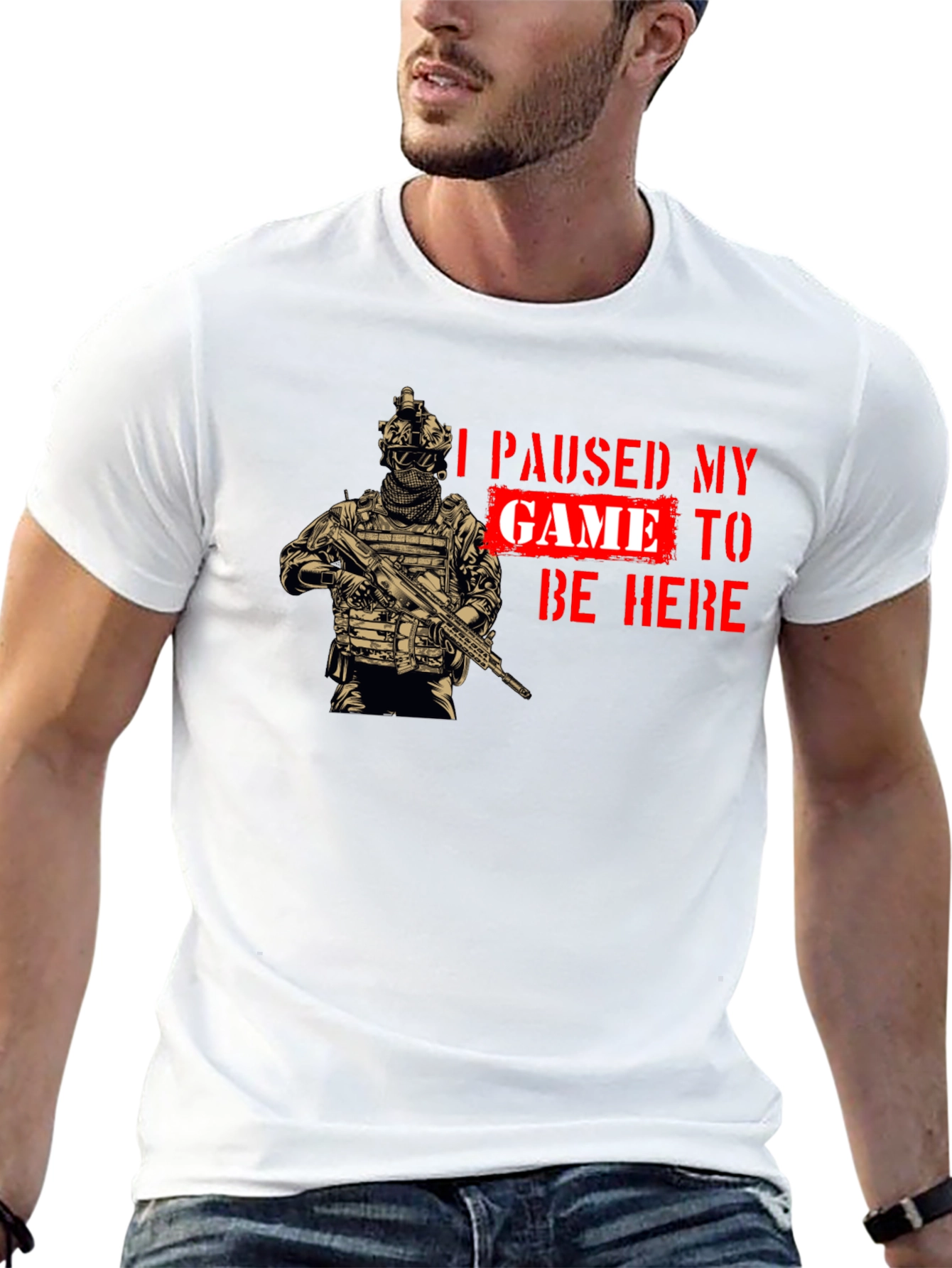 Gamer T-Shirt - I Paused My Game