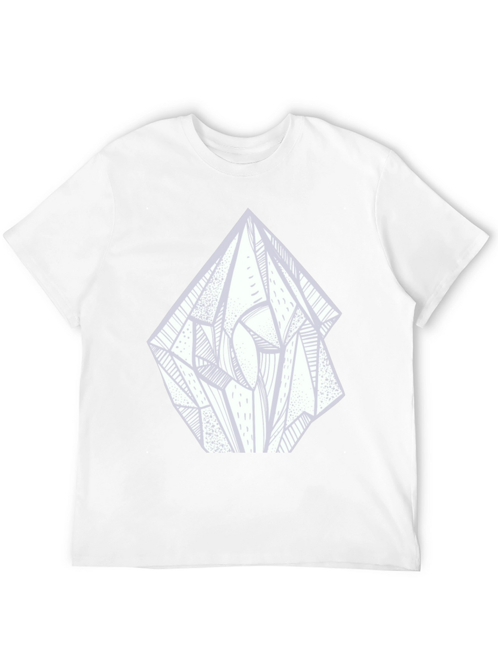 Abstract Crystal Graphic Tee - Black