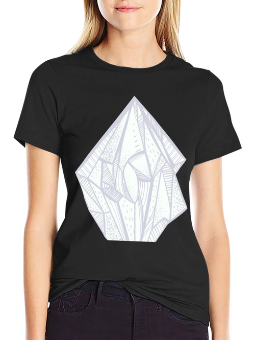 Abstract Crystal Graphic Tee - Black