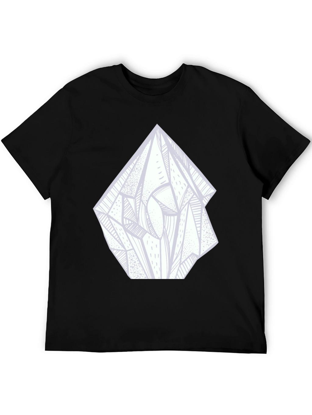 Abstract Crystal Graphic Tee - Black