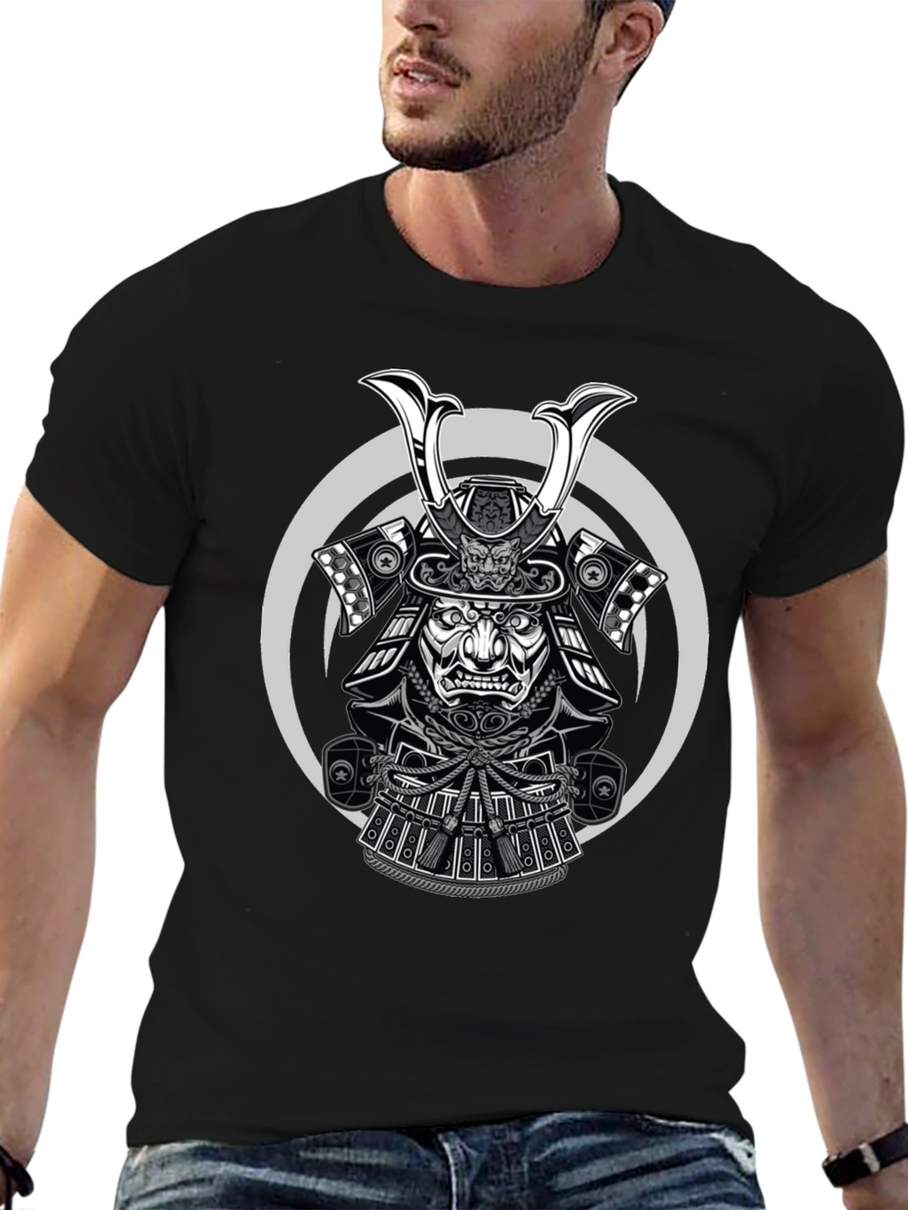 Samurai Graphic T-Shirt - Black
