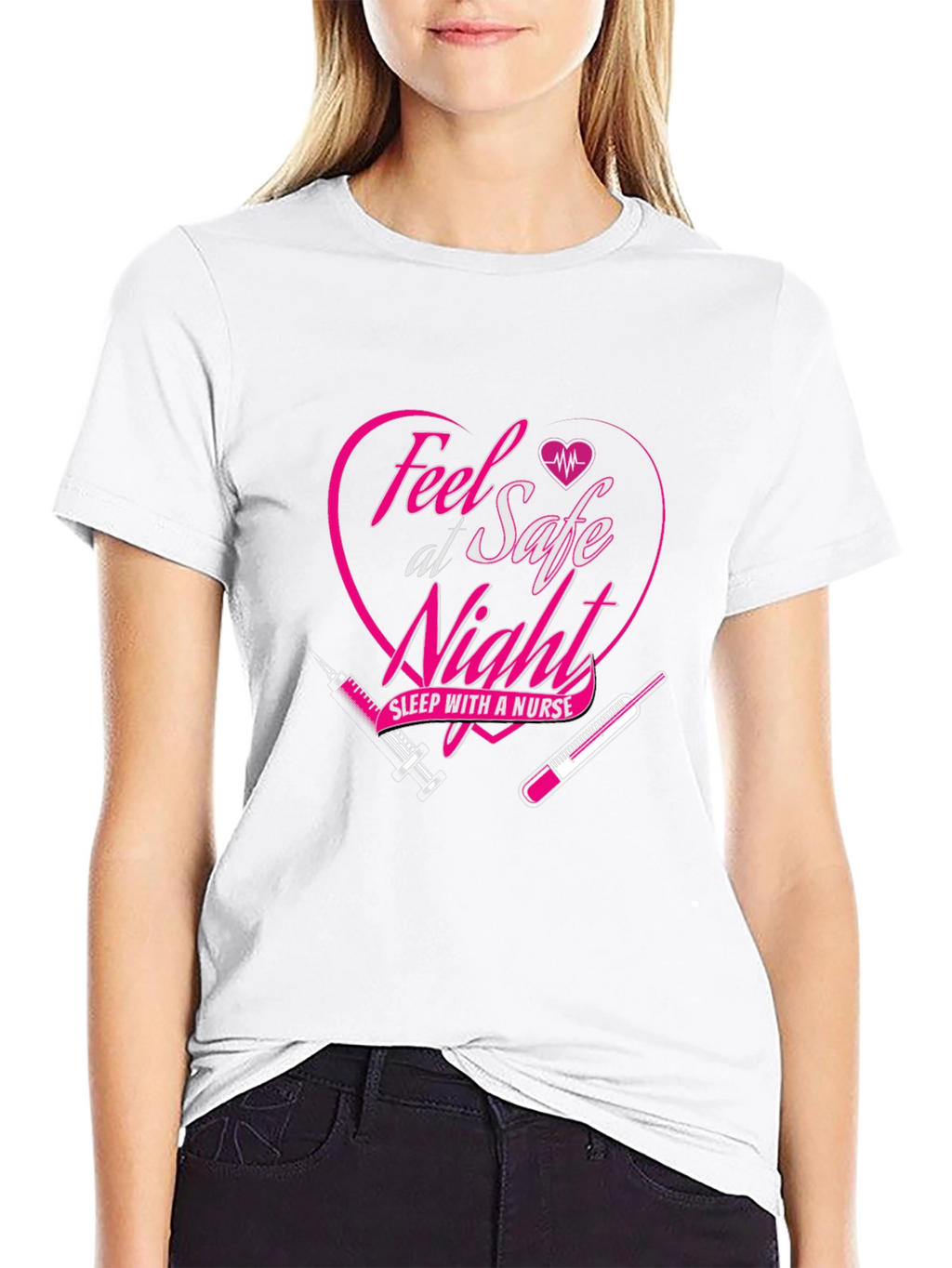 Feel Safe Sleep with a Nurse Graphic Tee