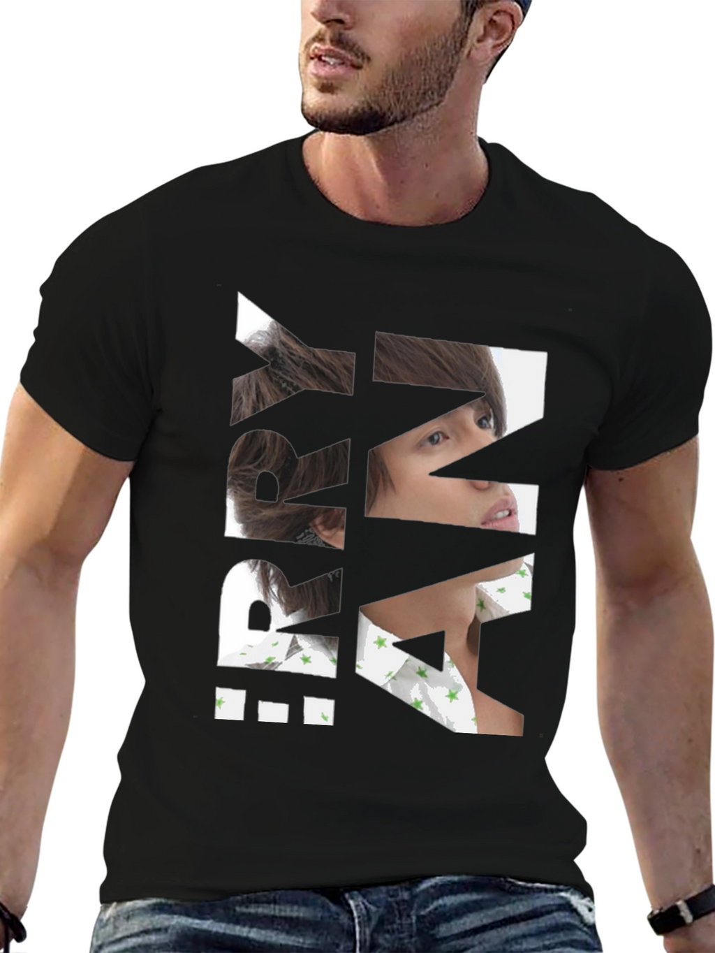 Graphic Print T-Shirt - Black