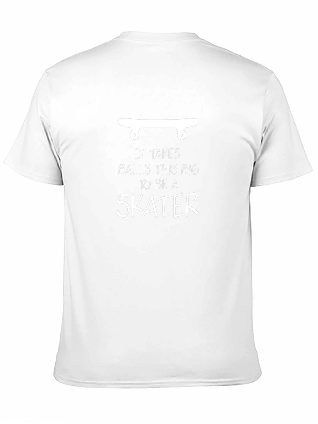 Skater Graphic Tee: Big Balls Skateboard Shirt