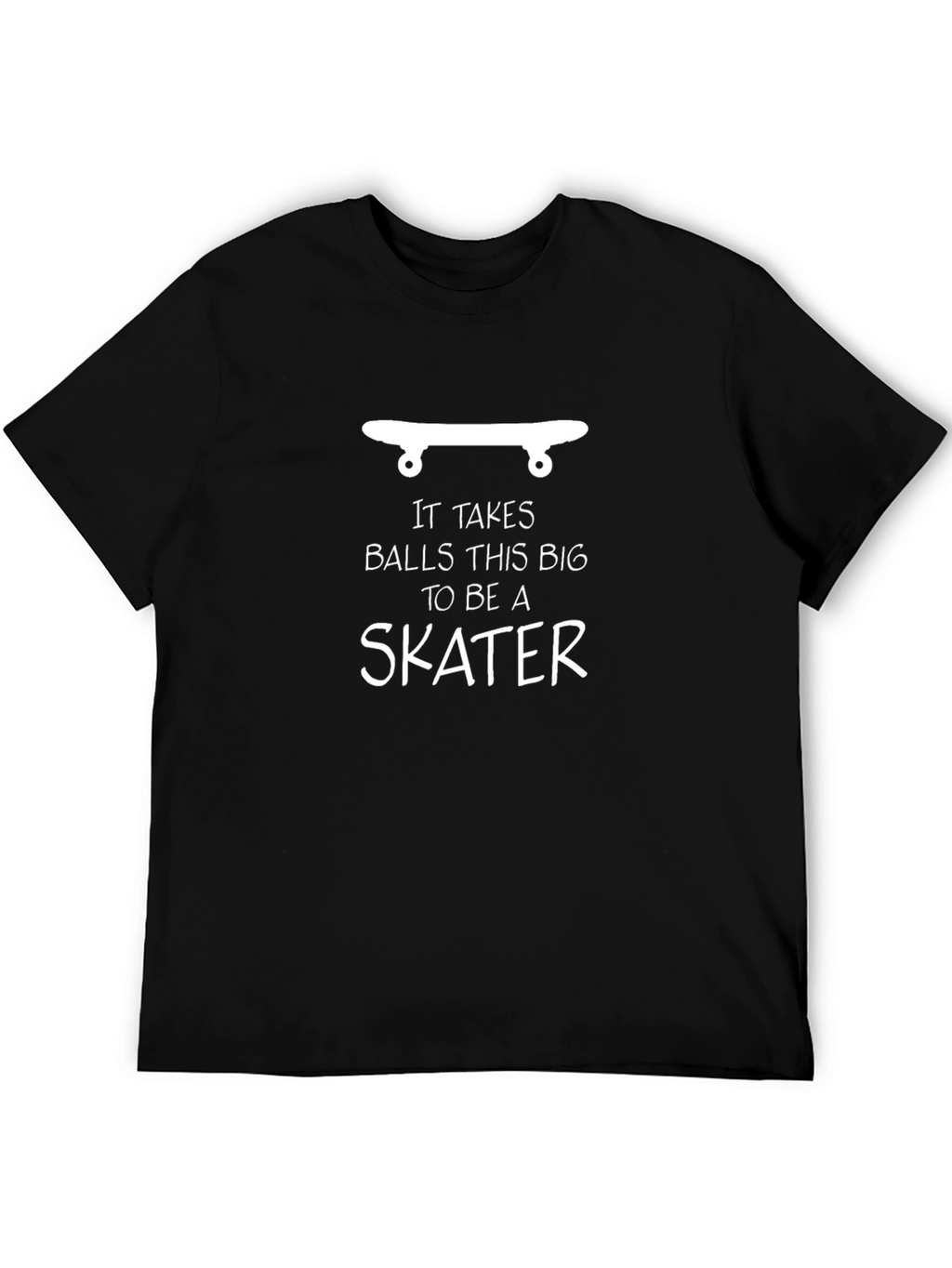 Skater Graphic Tee: Big Balls Skateboard Shirt