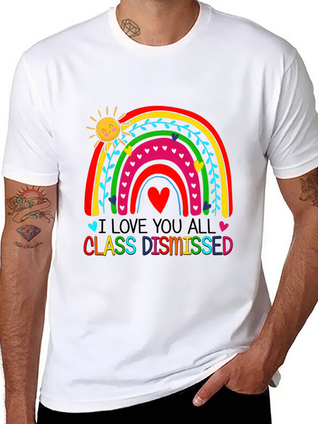 I Love You All Class Dismissed Black T-Shirt
