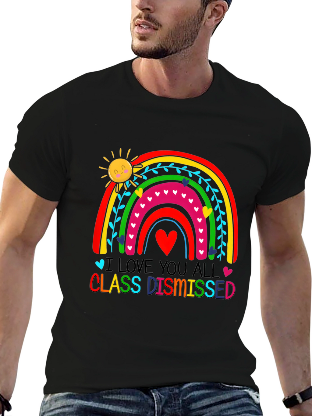 I Love You All Class Dismissed Black T-Shirt