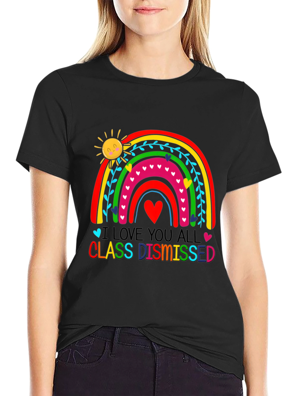 I Love You All Class Dismissed Black T-Shirt