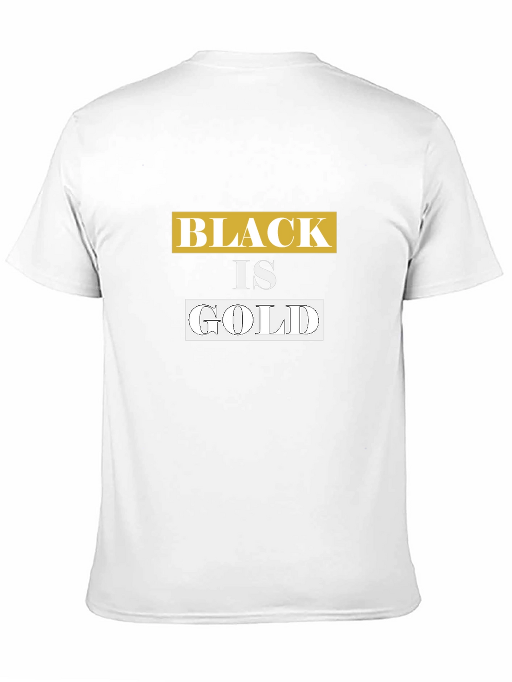 Black is Gold Graphic Tee - Trendy Casual Wear