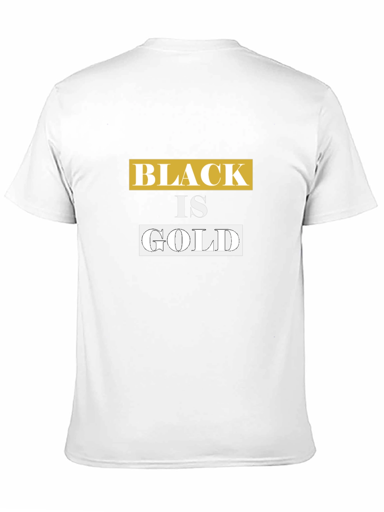 Black is Gold Graphic Tee - Trendy Casual Wear
