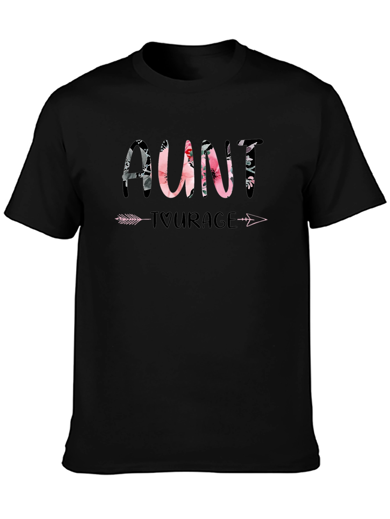 Floral Aunt Tourage T-Shirt