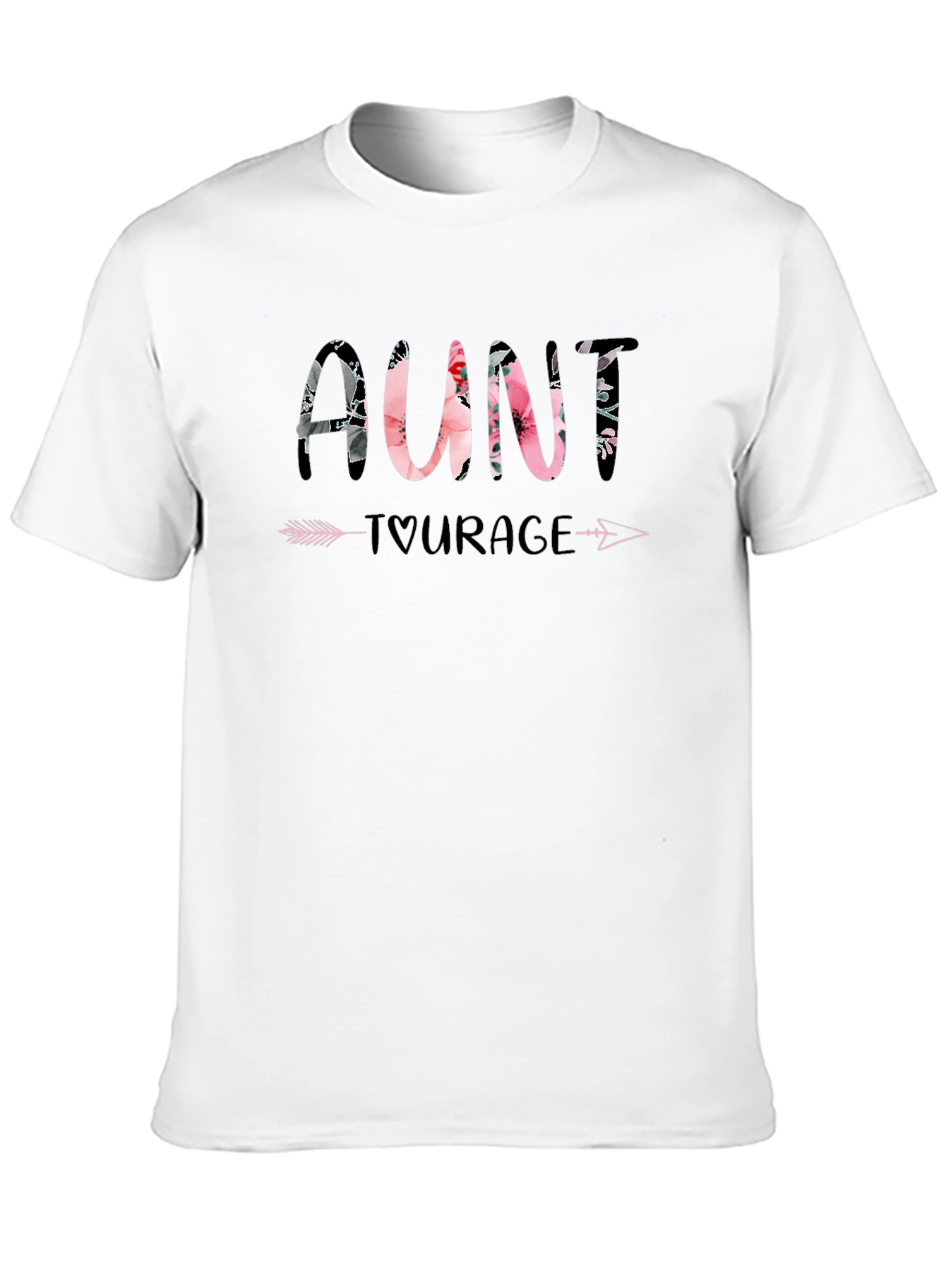 Floral Aunt Tourage T-Shirt